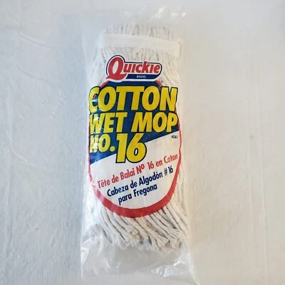 Vintage 2000 QUICKIE No. 16 Cotton Wet Mop Refill Head 0361 - Image 1 of 4