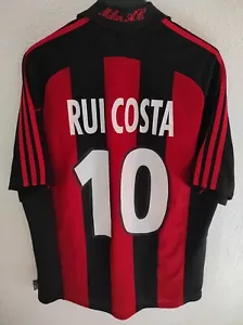 AC MILAN 2000-2001 Rui Costa 10 camiseta shirt trikot maillot maglia L - Imagen 1 de 7