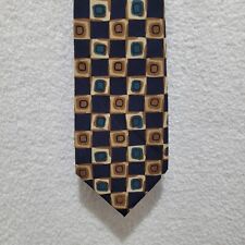 VINTAGE BHS Tie Blue multicoloured Pattern Classic Width & Length