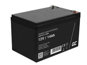 Blei Akku AGM GEL 12V 14Ah Batterie ersetzt für Notstromanlagen und Aufsitzmäher