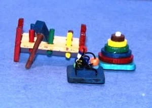 Dollhouse Miniature Baby Toys Kit with 3 Toys - New - 1:12 Scale - Picture 1 of 1