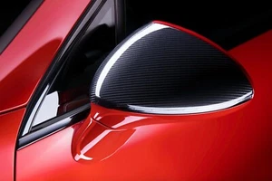 Techart Left Door Mirror Cover Carbon Fibre Porsche Cayenne 958 models 2011-18 - Picture 1 of 6