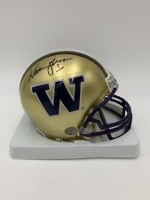 WARREN MOON signed/autographed WASHINGTON HUSKIES VSR4 Mini Helmet - BECKETT W