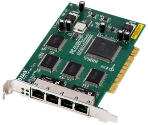 NETZWERK KARTE D-LINK DFE-580TX QUAD PORT RJ45 10/100Mbps PCI - Bild 1 von 2