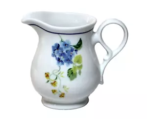 Brocca per Creme Blu Floreale Ceramica Porcellana Maylasia - Foto 1 di 7