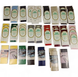 Vintage Woven Edge Seam Binding J&P Coats Lot of 55 Assorted Colors 1980s - Picture 1 of 7