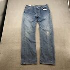 Levi's 501 Jeans Adult 36X34 Blue Denim Button Fly Straight Leg Red Tab 48089