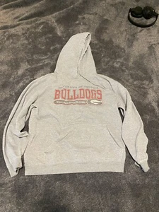 Georgia Bulldogs Hoodie Men's Large NCAA KA Grey Pullover Sweatshirt Football - Picture 1 of 6