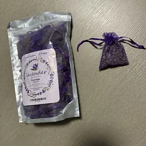 Set of 18 Lavender Sachets made with Purple Organza Bags New In Bag - Picture 1 of 4