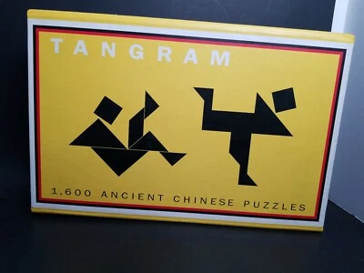 Tangram 1600 Ancient Chinese Puzzle Book Mind Game Brain Thinking Creative Learn - Image 1 of 4