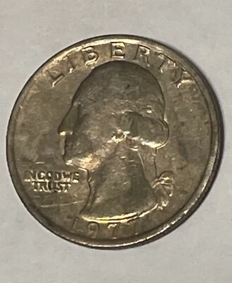 1977 Washington Quarter No Mint Mark Error Coin! Rare Coin - Image 1 of 4
