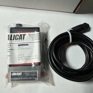 Alicat M-500SCCM-D-I/10M Mass Flowmeter, 0-500 SCCM, Display - Picture 1 of 3