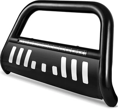 Bull Bar Push Front Bumper Grille Guard for 2007-2021 Toyota Tundra w/ Led Light Foto 1 de 4