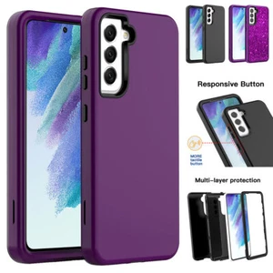 For Samsung Galaxy S21 FE 5G Case Heavy Duty Shockproof Rugged Protective Cover - Picture 1 of 24