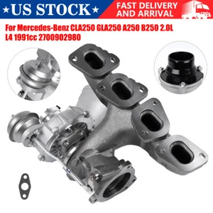 Turbo Turbocharger 2700902980 For Mercedes-Benz CLA250 GLA250 A250 B250 2.0L L4 - Picture 1 of 8