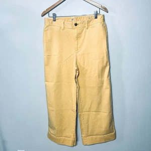Gap Pants Jeans High Rise Wide Leg Crop Pale Orange Denim Fall Preppy Casual 12 - Picture 1 of 7