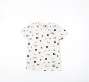 The North Face Boys' White Graphic T-Shirt Medium - Picture 1 of 12