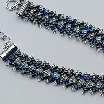 Armband 17 Cm Lang, Handarbeit Aus Perlen, Damen Mode Schmuck - Bild 1 von 2