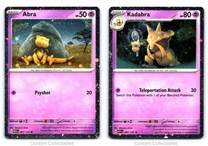 Abra 063/165 & Kadabra 064/165 - Scarlet & Violet 151 - Cosmos Holo Bundle - Bild 1 von 5