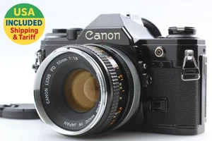 [Near MINT]Canon AE-1 SLR 35mm Film Camera w/ Canon Lens FD 50mm F1.8 From JAPAN - Picture 1 of 15