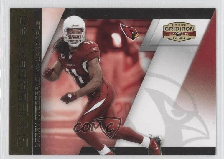 2010 Panini Gridiron Gear Gamebreakers Gold /100 Larry Fitzgerald #1 - Image 1 of 2