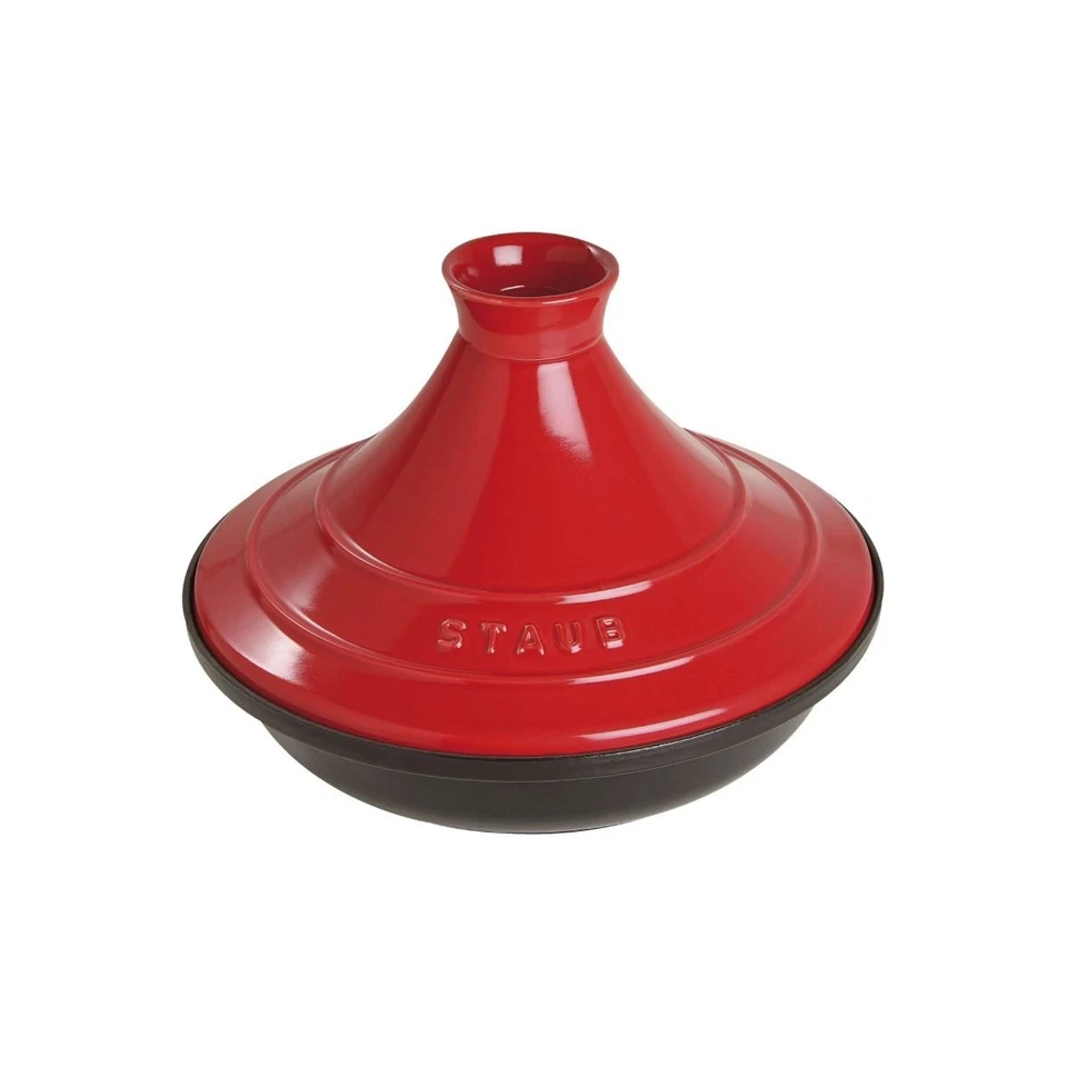 Staub Tajine 28cm rund Kirsch-rot Gusseisen