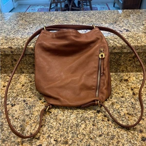 Hobo International Handtasche wandelbare Tasche Rucksack Crossbody braun weiches Leder - Bild 1 von 8