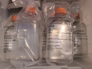 Lot of 6 Corning 431433 1000mL (1-Liter) Square Polycarbonate Storage Bottle 1L - Picture 1 of 2