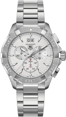 Tag Heuer Aquaracer Battery Quartz Silver Dial Men's 43mm Steel Watch CAY1111 - Image 1 of 4