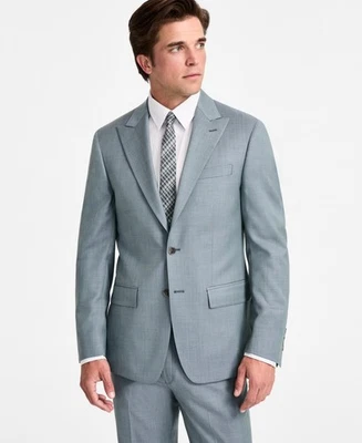 Calvin Klein Mens Slim fit Suit Jacket Blazer 42 L Green Solid - Image 1 of 2