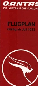 Qantas Airways timtetable 29. März 1983 (Faltblatt) - Bild 1 von 1