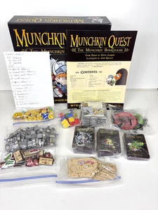 Munchkin Quest Boardgame 1st Edition 2nd Printing Steve Jackson Games COMPLETE - Picture 1 of 11