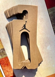 Set of 10 Micheal Jordan Cardboard Hangers Slides/Sandals New From Box - Picture 1 of 2