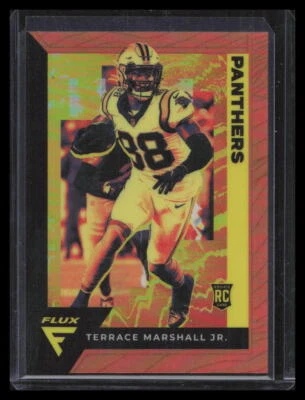 2021 Panini Chronicles #FX-16 Terrace Marshall Jr. Flux Rookies Orange #/75 - Image 1 of 2