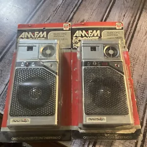 vintage am fm taschenradio 2er Set Neu - Bild 1 von 3
