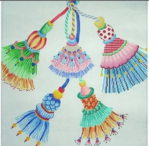 TASSELS Handpainted Needlepoint Canvas By Marcy - Picture 1 of 1