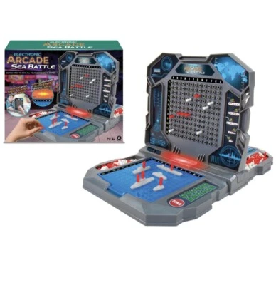 Electronic Arcade Sea Battle Ships Game Destroy Skill Guess Family Challenge Toy - Image 1 of 4