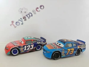 Lot 2 x DISNEY CARS 3 MATTEL : Misti Motorkross  #73 Rev-N-Go + Todd Marcus #123 - Imagen 1 de 12