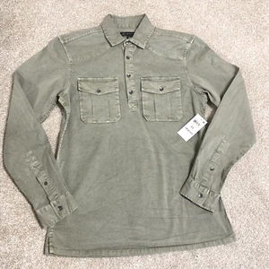 INC International Concepts Men's Collared Regular Fit Button-Down Shirt Green XS - Picture 1 of 4