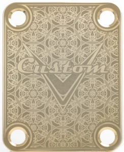 Placa De Cuello Personalizada - Oro - Para Guitarra, Bajo. - Picture 1 of 3