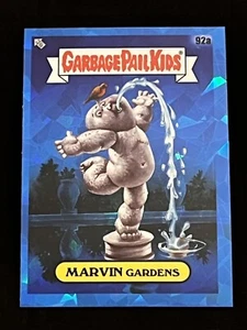 2021 Topps Garbage Pail Kids GPK Chrome SAPPHIRE Marvin Gardens 92a - Picture 1 of 3