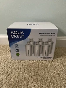 Pack Of 6 AQUA CREST Replacement Filters - Picture 1 of 6