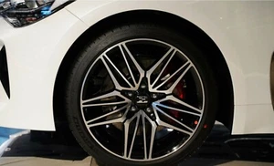 Genuine OEM E Logo 19Inch Center Wheel Cap Cover 4PC For 2021~2023+ Kia Stinger - Picture 1 of 8