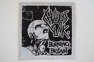 Chaos UK Cloth Patch 5" X 5" Punk Rock Discharge Disorder GBH Amebix (CP25) - Foto 1 di 1