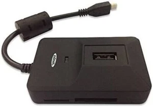 EDNET LETTORE CARD E HUB 3 PORTE USB 2.0 OTG PER SMARTPHONE (A/N E31516) nuovo - Zdjęcie 1 z 5