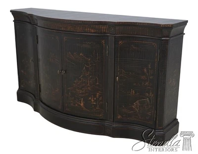 70036: Aparador consola ETHAN ALLEN Vivianne Chinoiserie Serpentine Foto 1 de 4