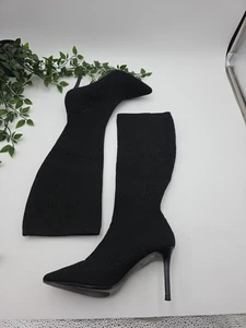 Charles by Charles David hoher Stretch-Strickstiefel Größe 7,5 schwarz  - Bild 1 von 14