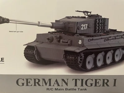 US Stock 1/24 RC IR Combat Battle Tank RC Military Tank Tiger I MODEL! (3848-11) - Image 1 of 4