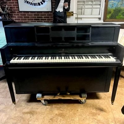 Steinway & Sons Model 100 Upright Piano – 39" Ebony Finish - Image 1 of 4