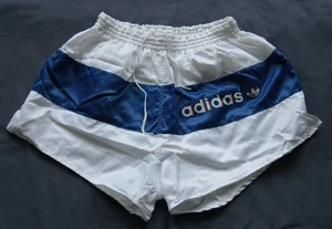 Short Adidas brillant Sprinter nylon brillant soyeux D7 rétro vintage pantalo... - Bild 1 von 1